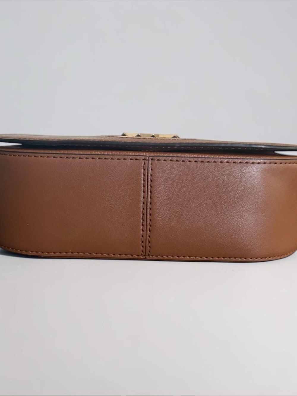 MICHAEL Michael Kors Samira Chestnut Brown Pebbled Leather MK Crossbody Bag! EUC - Picture 5 of 15